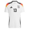 Duitsland Muller 13 Voetbalshirt Thuis EK 2024